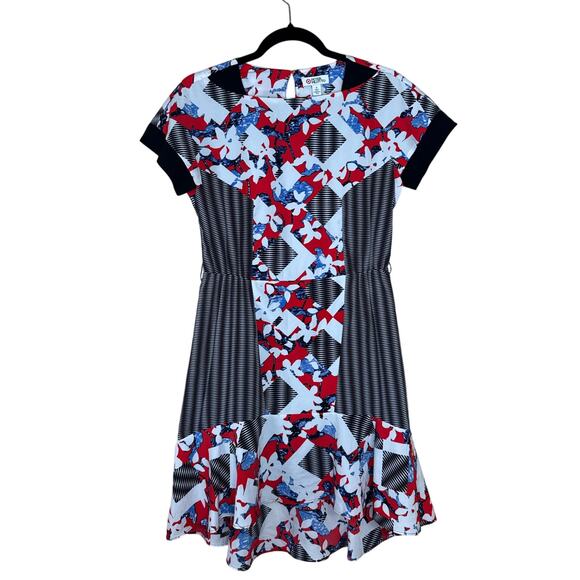 Peter Pilotto x Target Women’s Dress Size 6 Ruffle Hem Belt Loops Zipper Back - Picture 1 of 7
